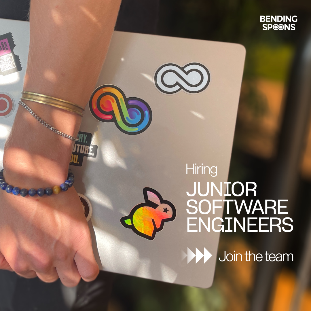 Hiring junior software engineers stickers ad